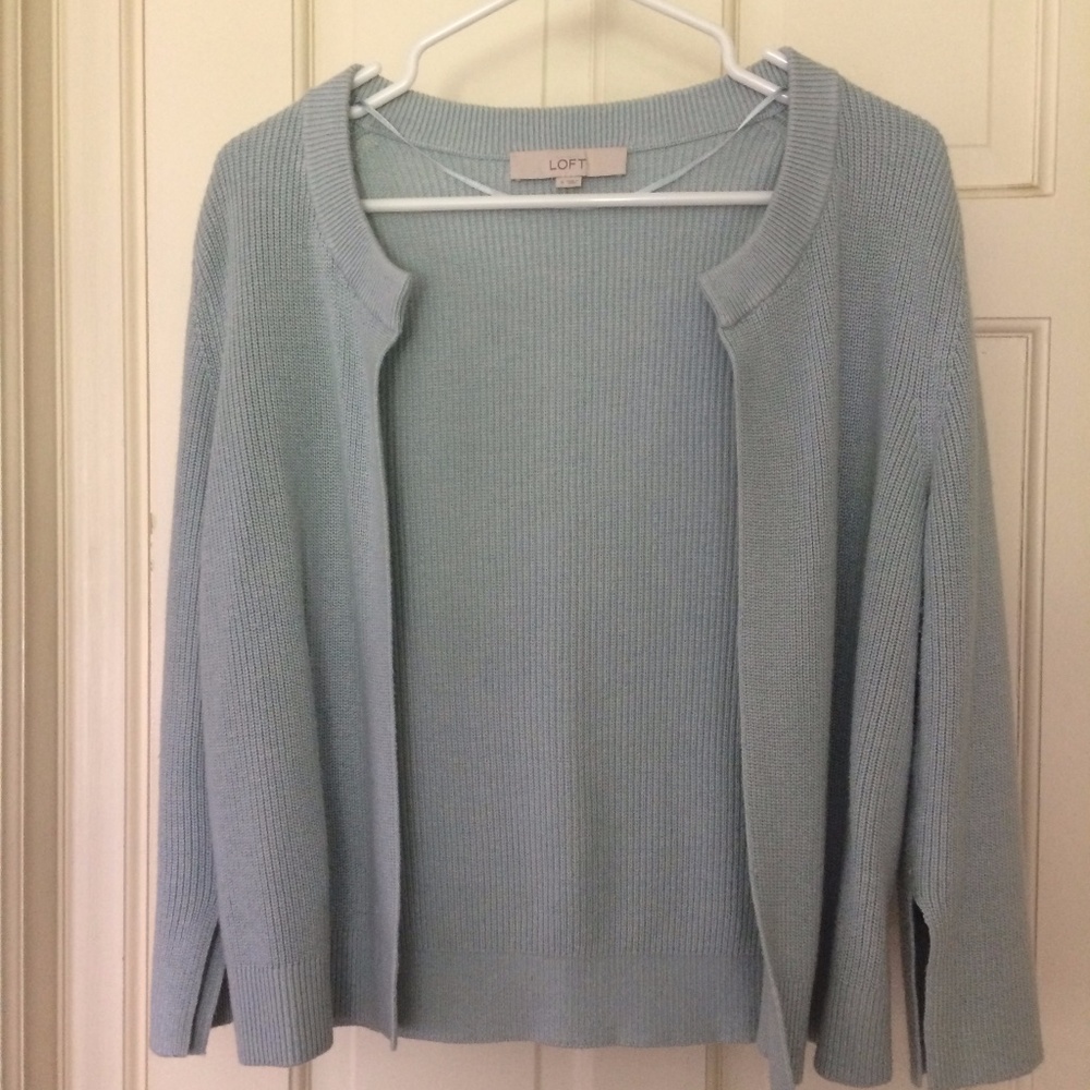 WMN's Ann Taylor LOFT Sweater 3/4 Sleeve Cardigan